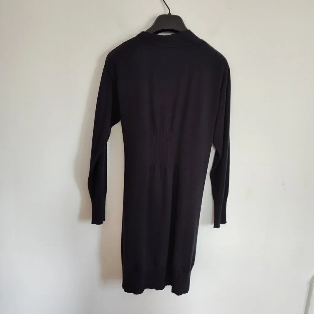 Ladies SZ S Joseph A Black Duster Cardigan